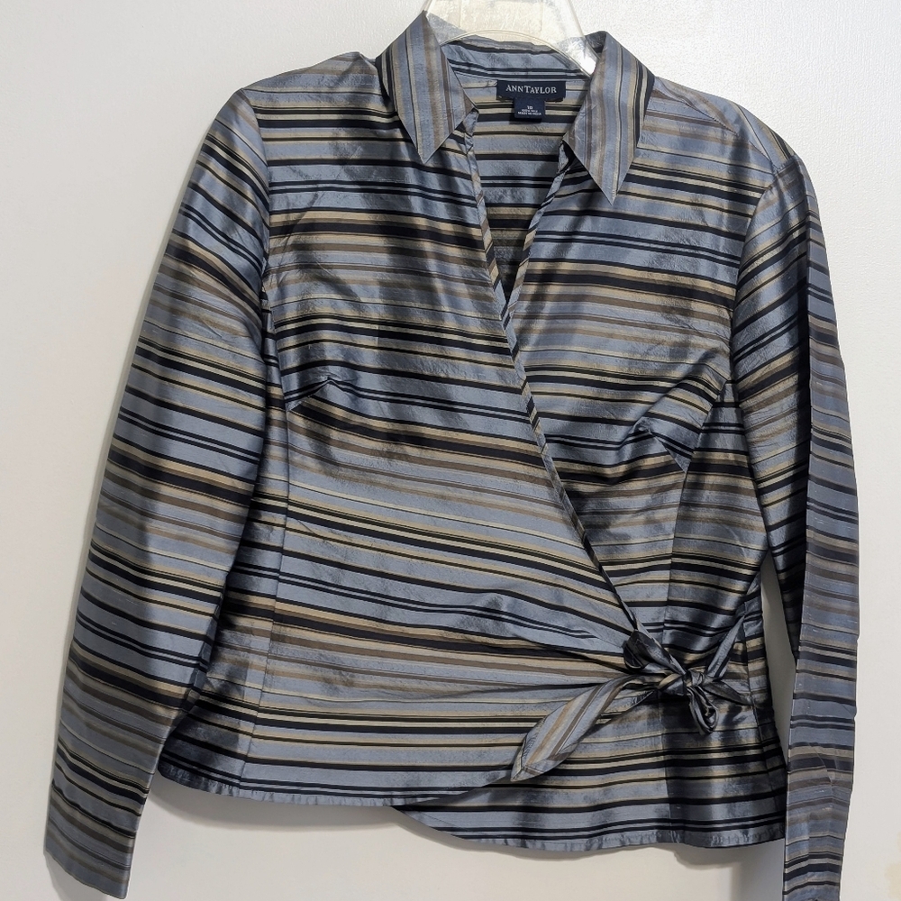 100% Silk Women's Wrap Blouse
